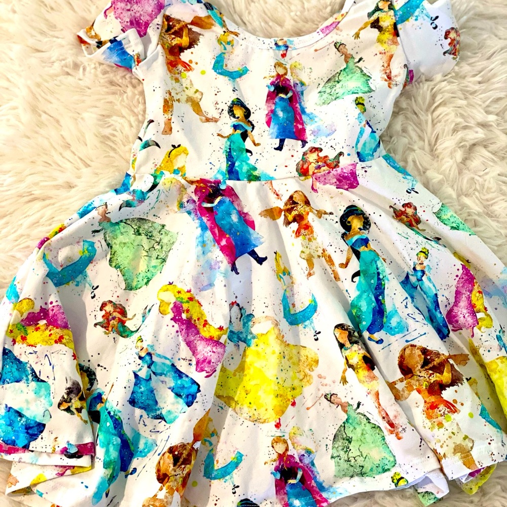 NEW! Wild Rich Kids Watercolor Princess Twirl 3/4